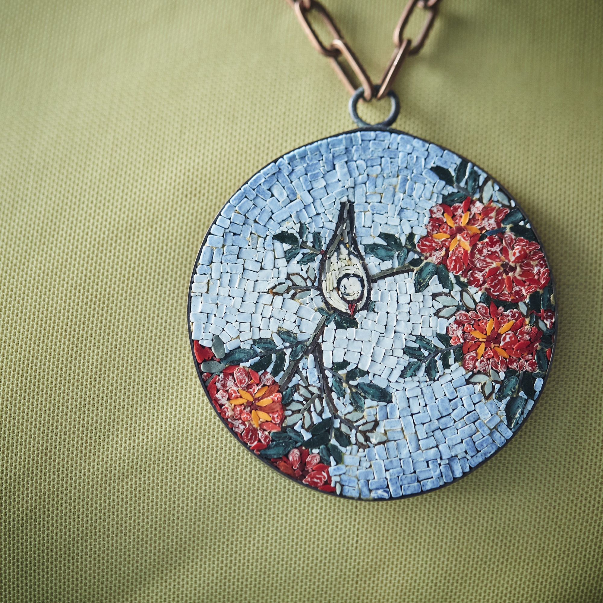 Hokusai Flowers / necklace / S1801-003