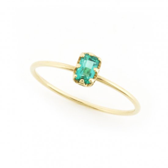 float ring Emerald/ 1711-003