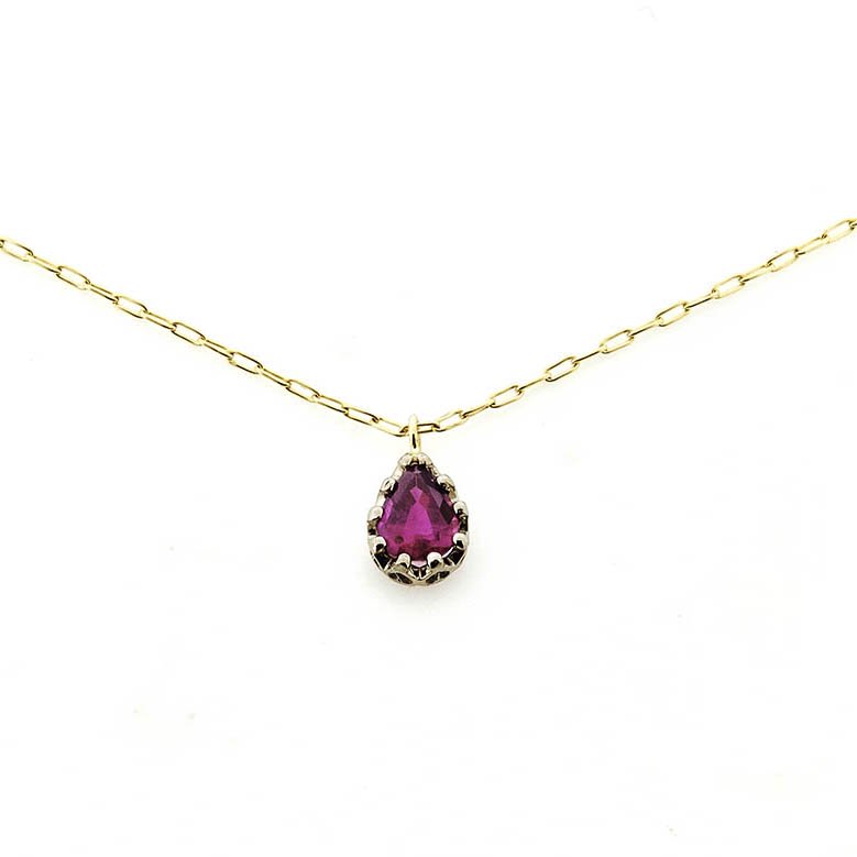 float necklace Ruby/ 1811-034