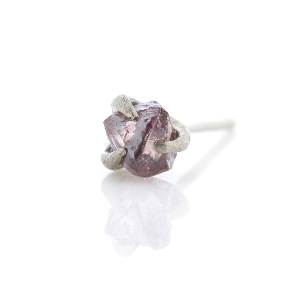 rough pink diamond studded pierce/1903-012