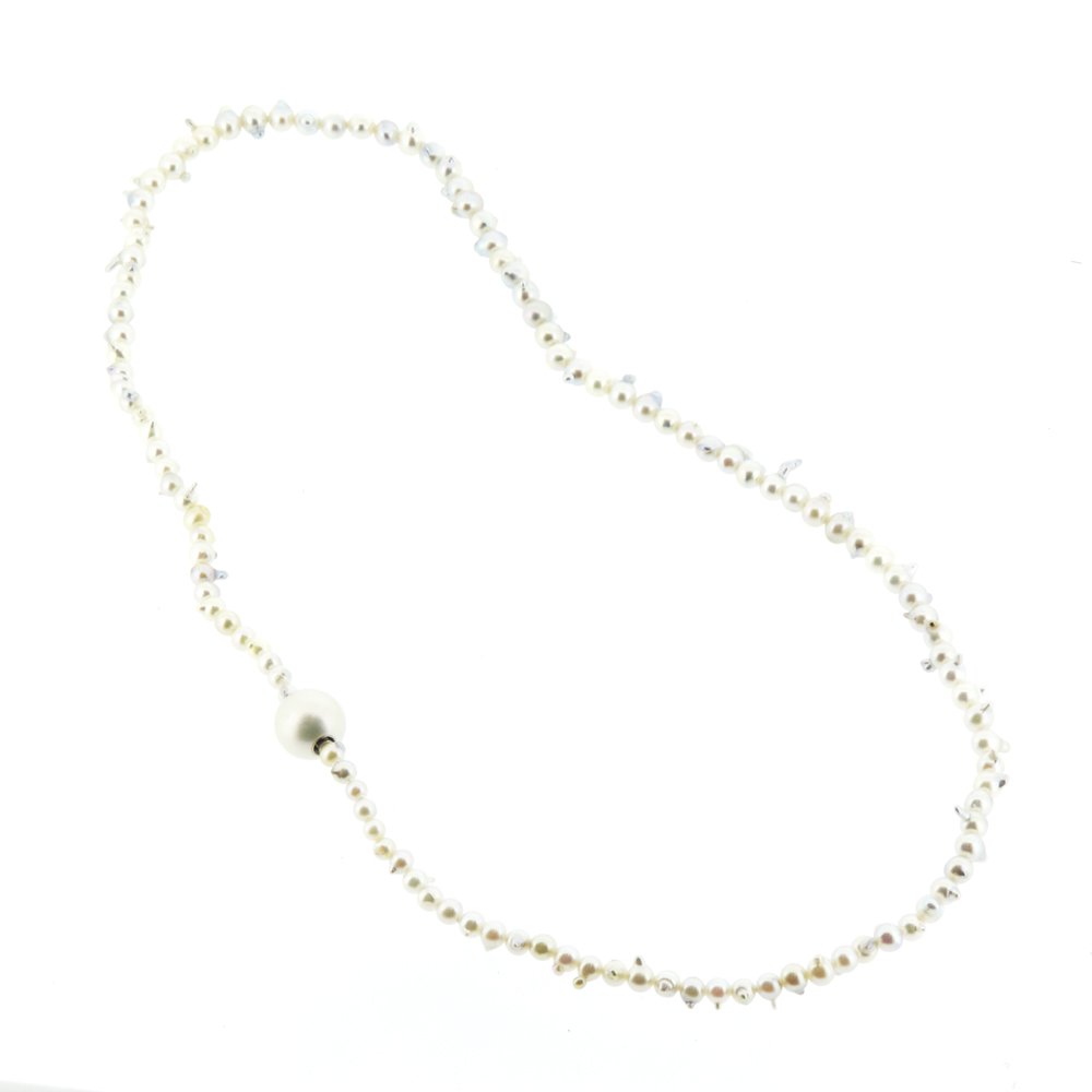 Baby Pearl Necklace (baroque/link type) / 1903-025