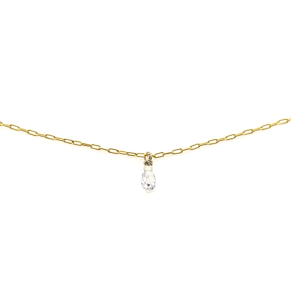 skin diamond necklace / 1907-013