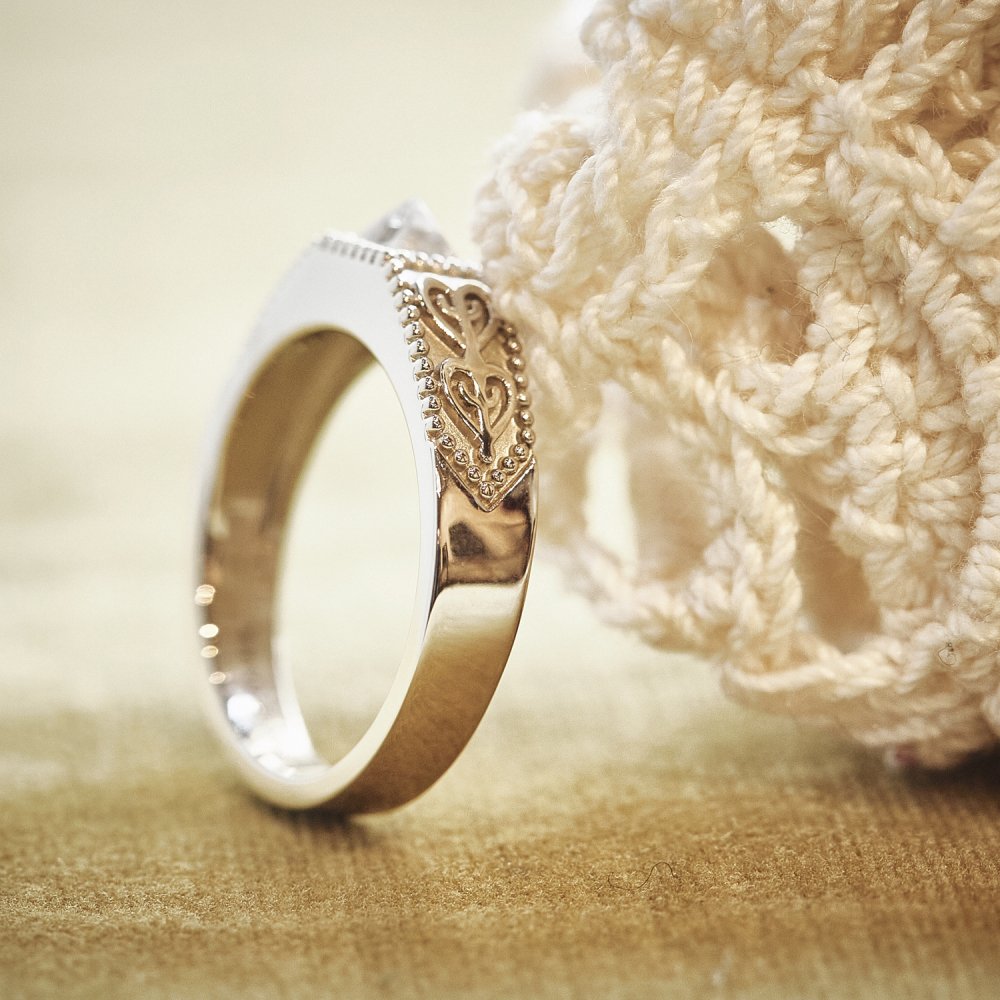 rough & heart ring /2203-003
