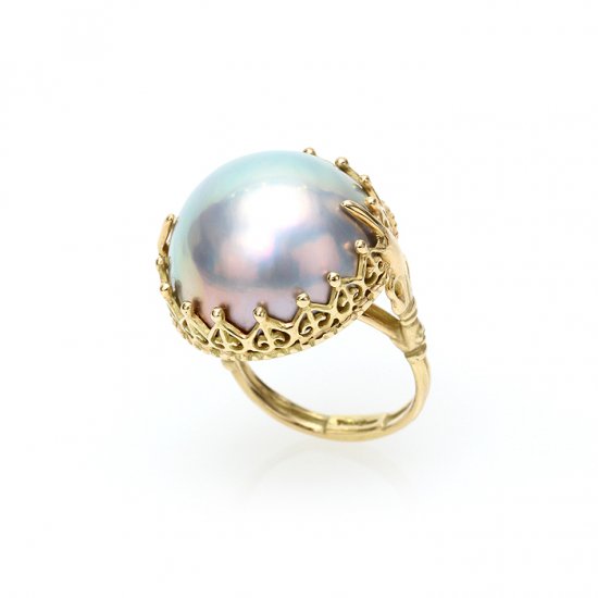 Mabe Pearl Ring K18YG/1211-001