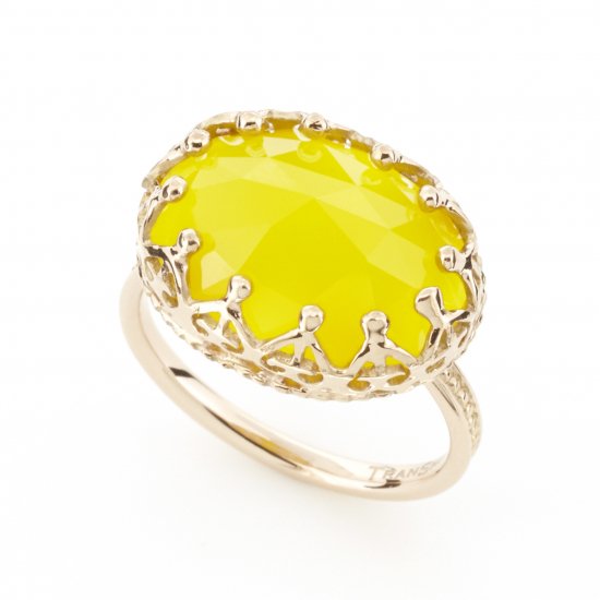 Jewel Ring Lemon Yellow Chalcedony/1508-020