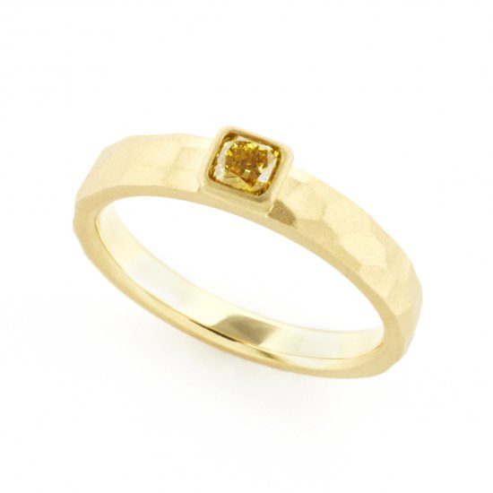 cut ring fancy yellow Diamond /1510-012
