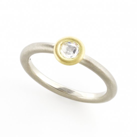 rose cut diamond materio ring/1510-032