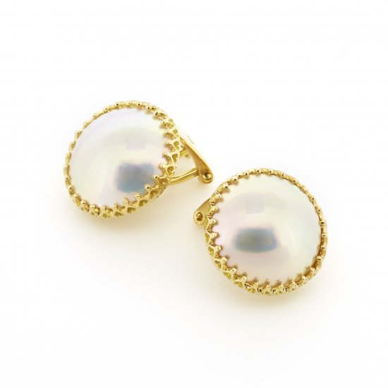 Mabe Pearl Earring / 1510-035