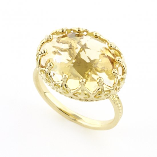 Jewel Ring Citrine quartz / 1511-026