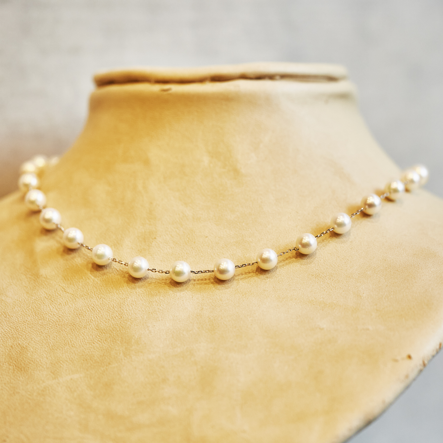 station pearl necklace（vintage）2211-010