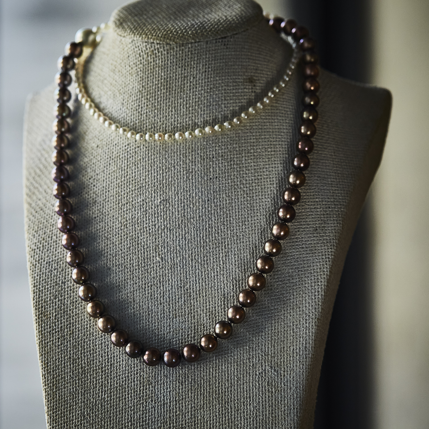 Link Akoya Pearl Necklace / 38cm/ 2306-023