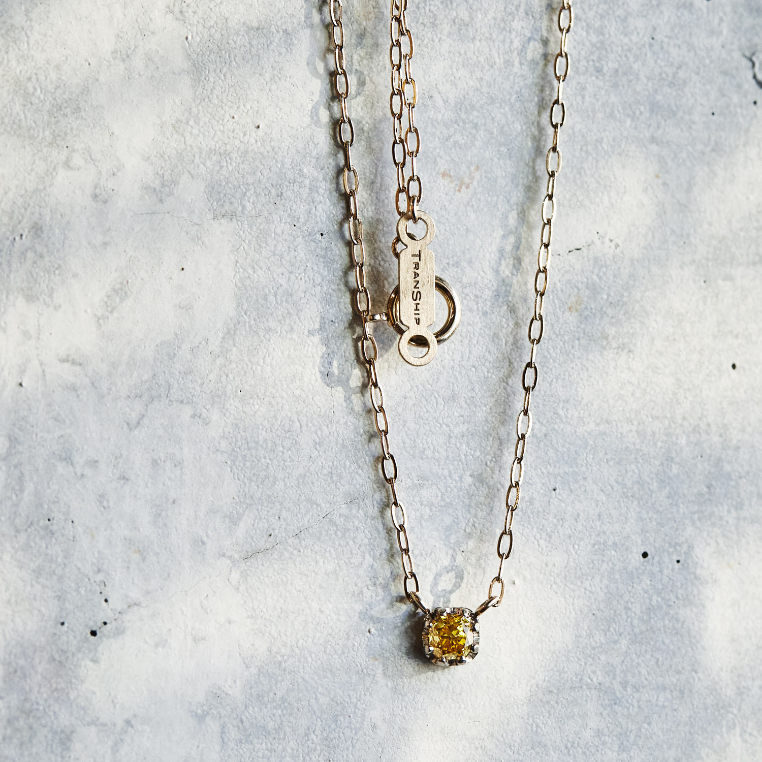 float necklace Yellow Diamond / 2312-002