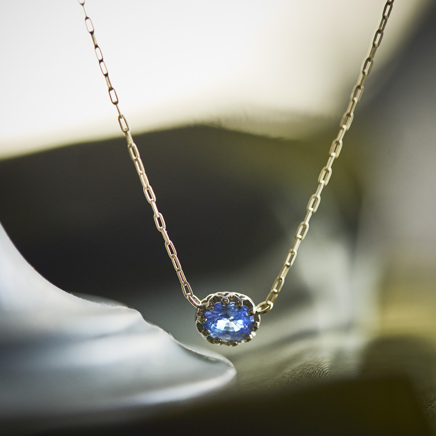 float necklace Sapphire / 2408-003