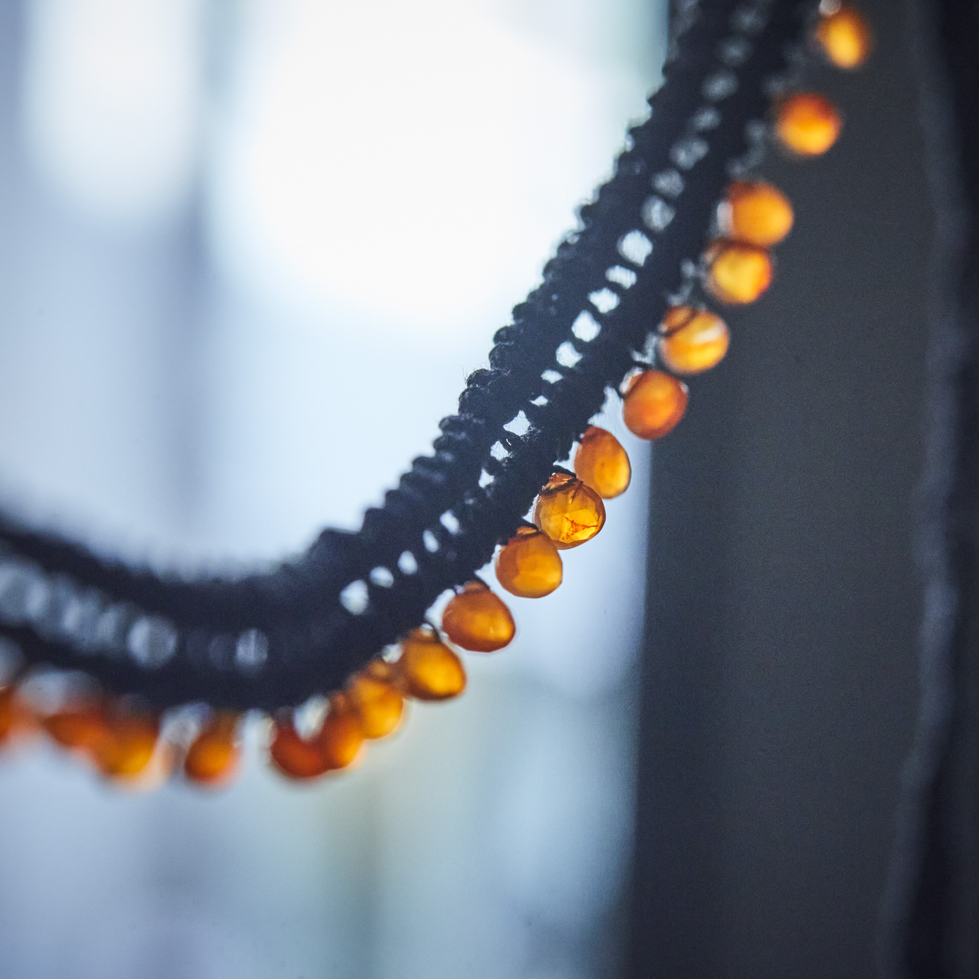 ribbon choker / Carnelian / 2501-018