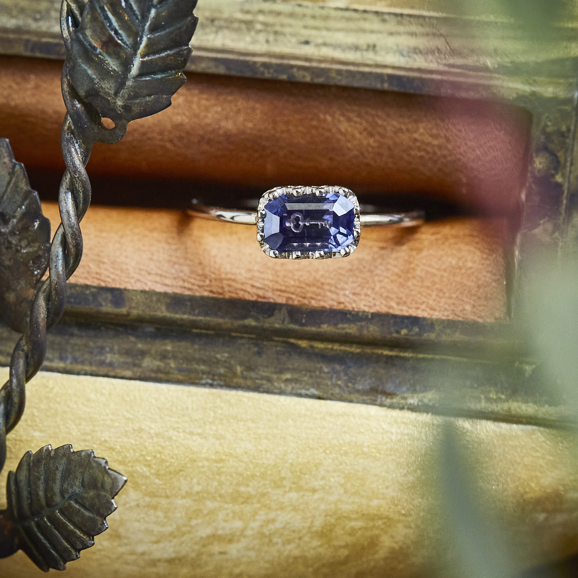 float ring Iolite / 2507-019