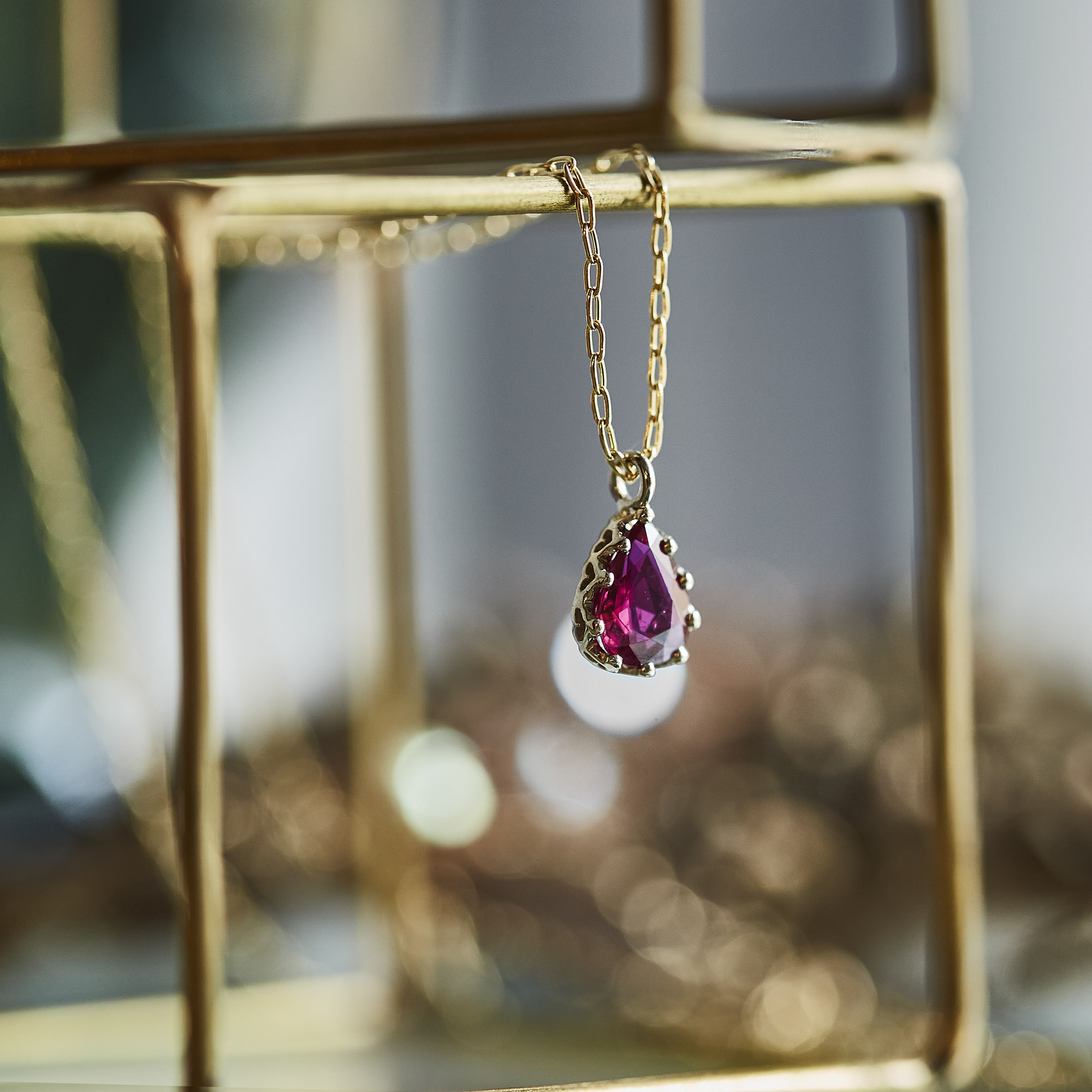 float necklace Ruby / 2510-024