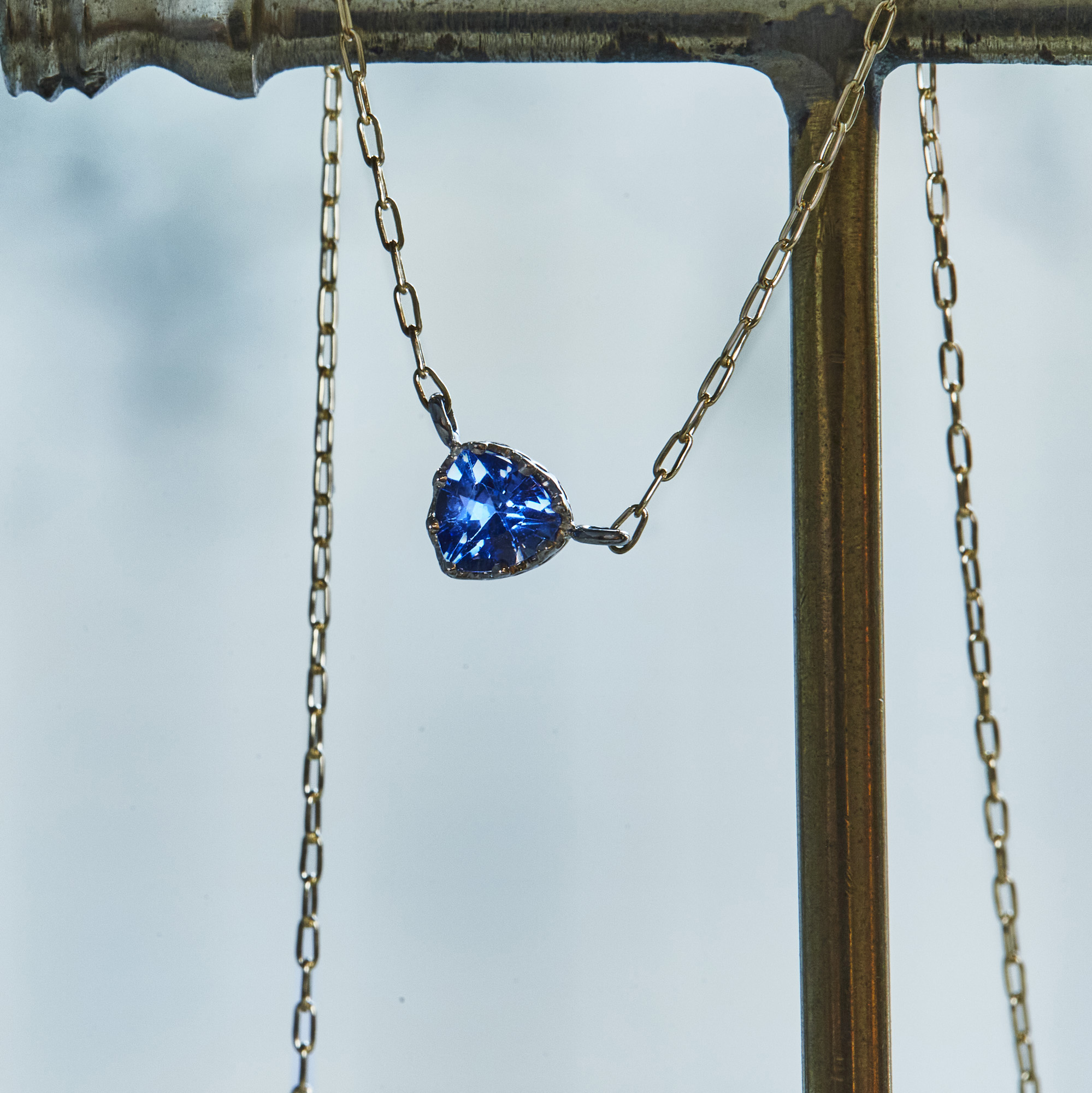 float necklace Sapphire / 2511-001