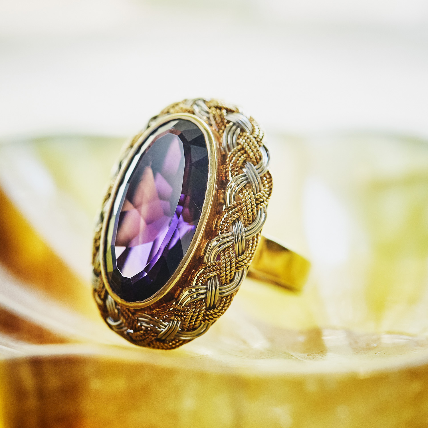 Vintage Amethyst ring / 2509AU009
