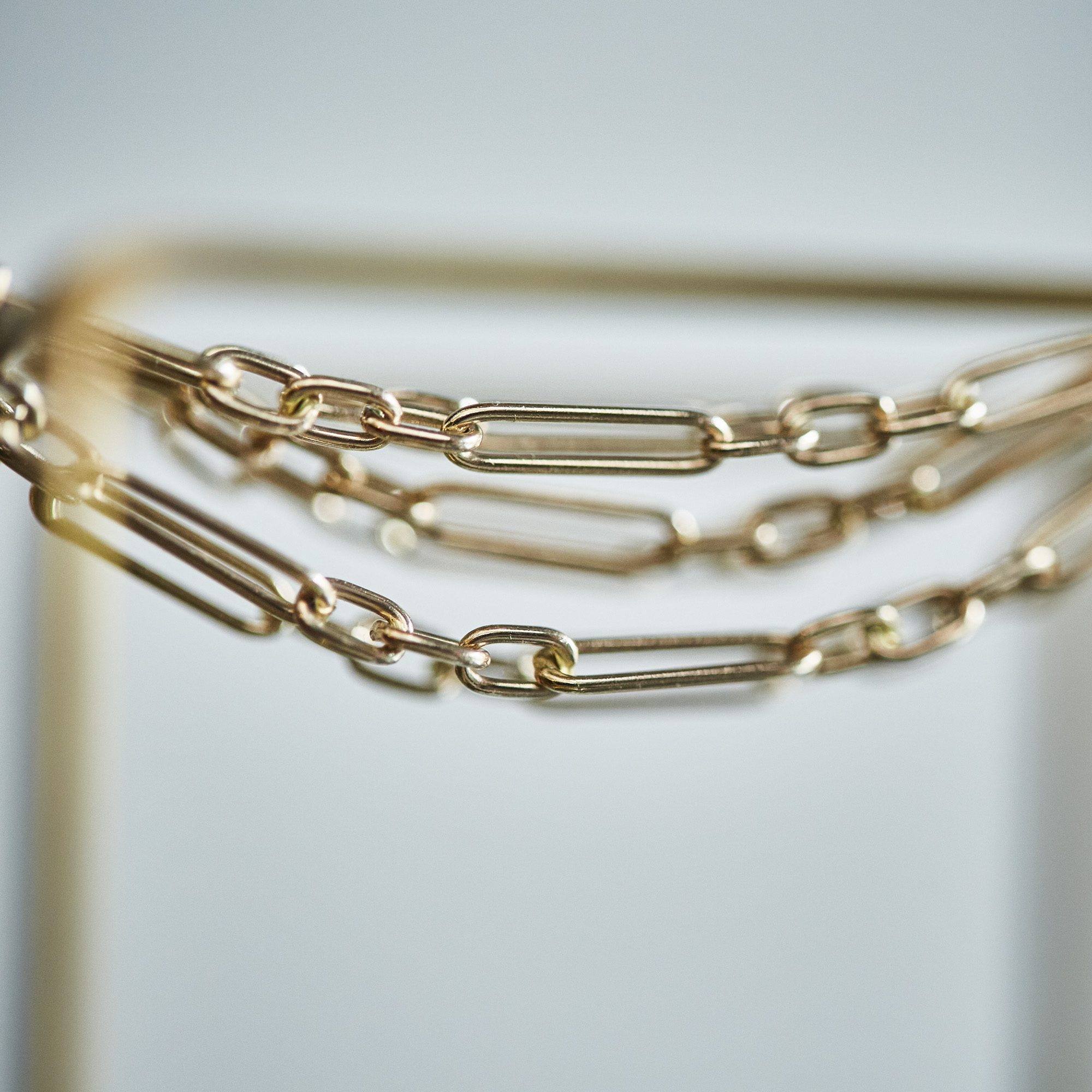 oblong necklace / 2605-006