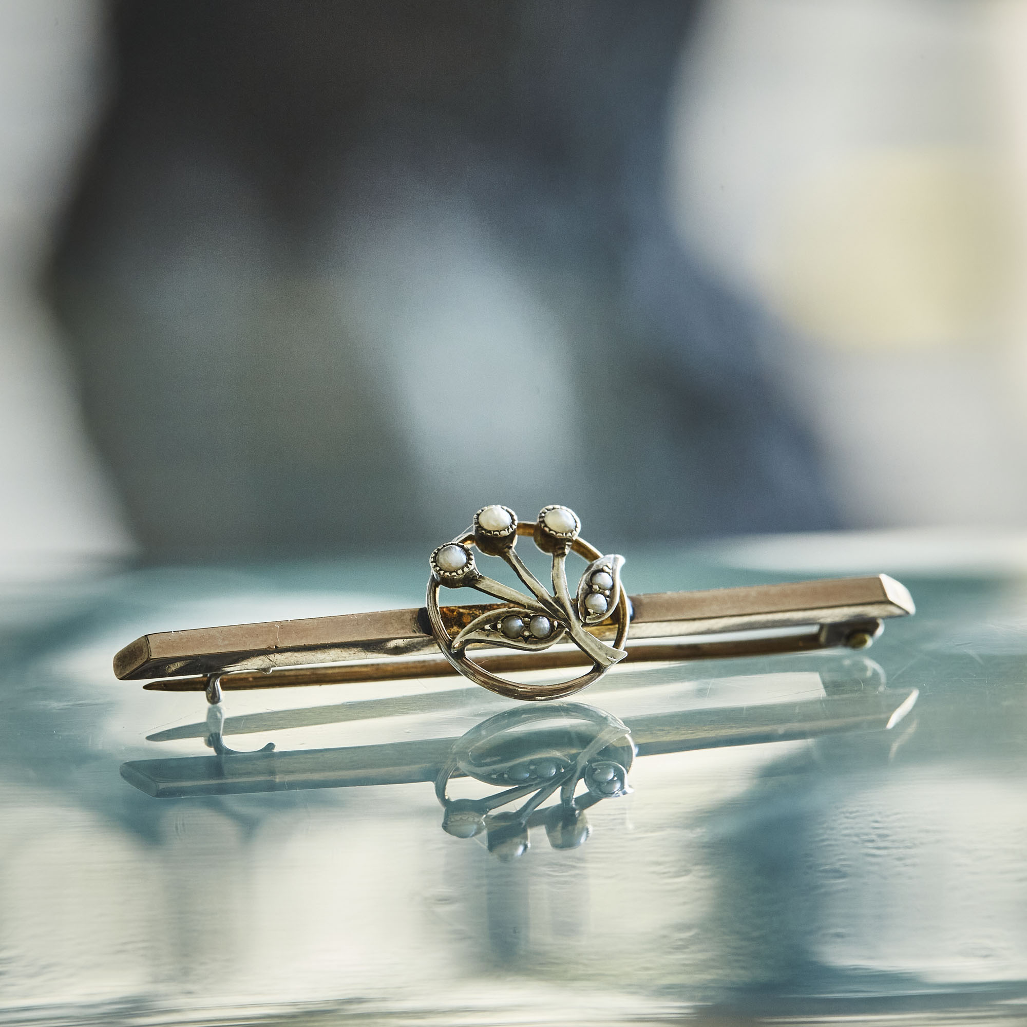 Vintage flower brooch / 2607AU003