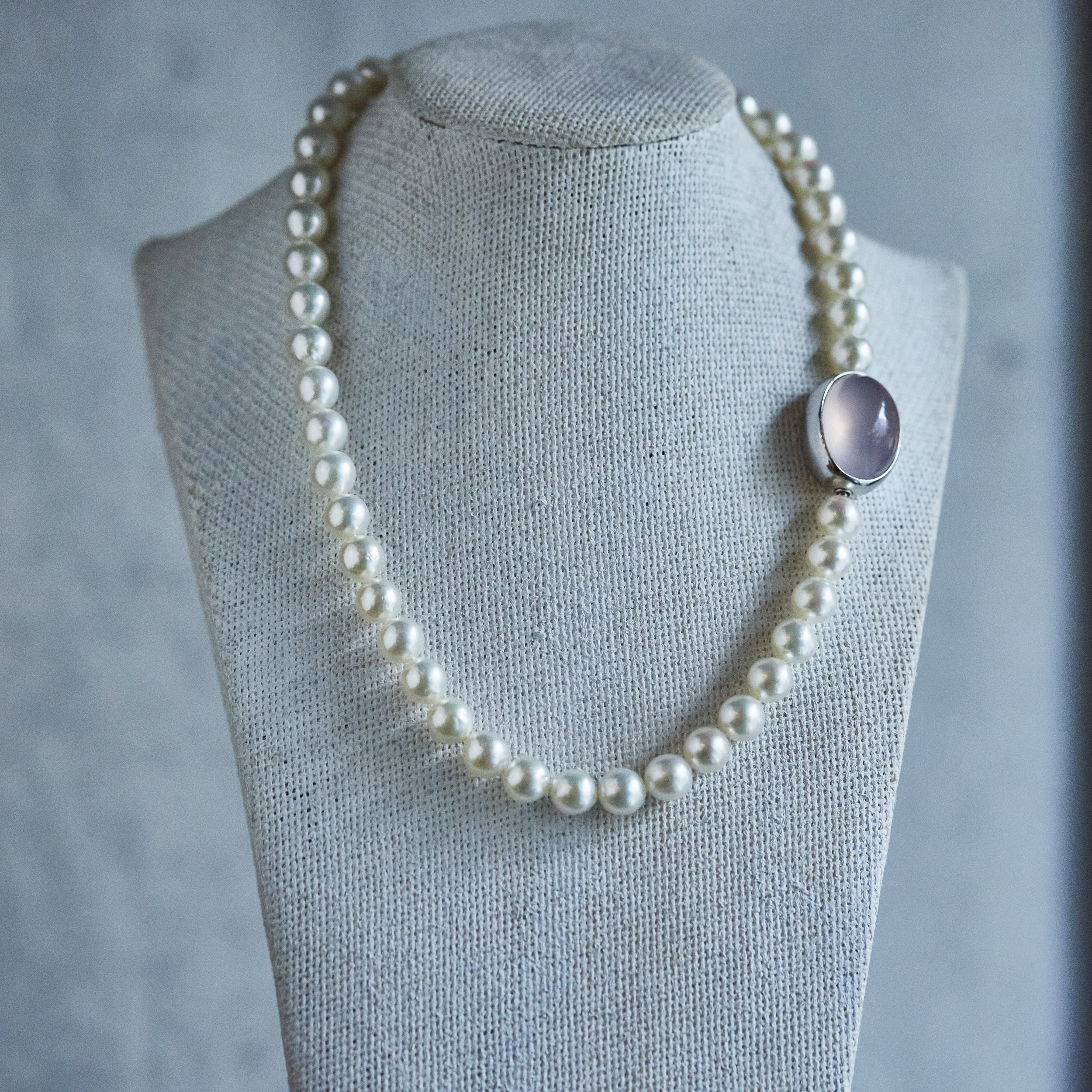 Link Akoya pearl choker  /  2510-003