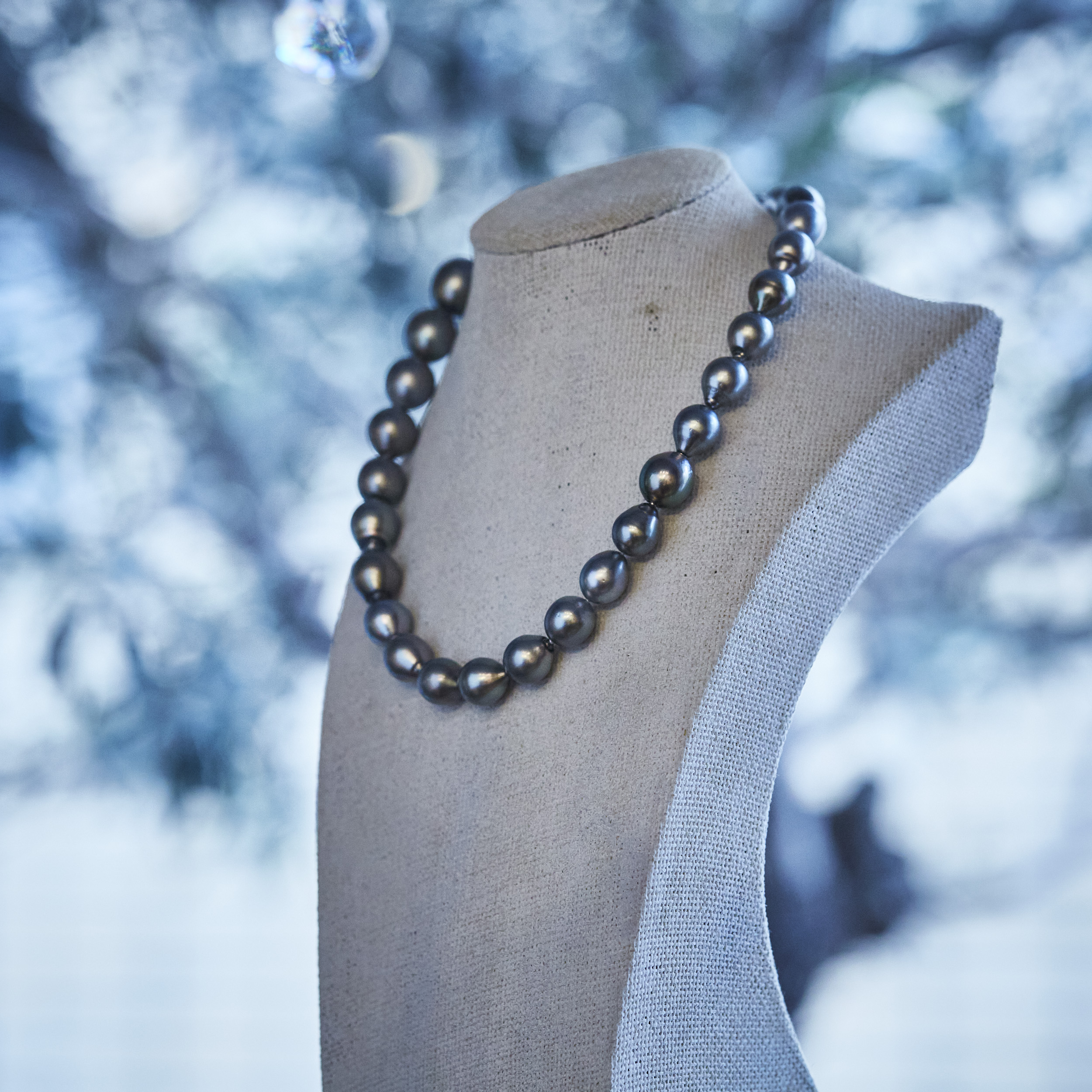 Link Tahitian Pearl Necklace (baroque) / 2608-015