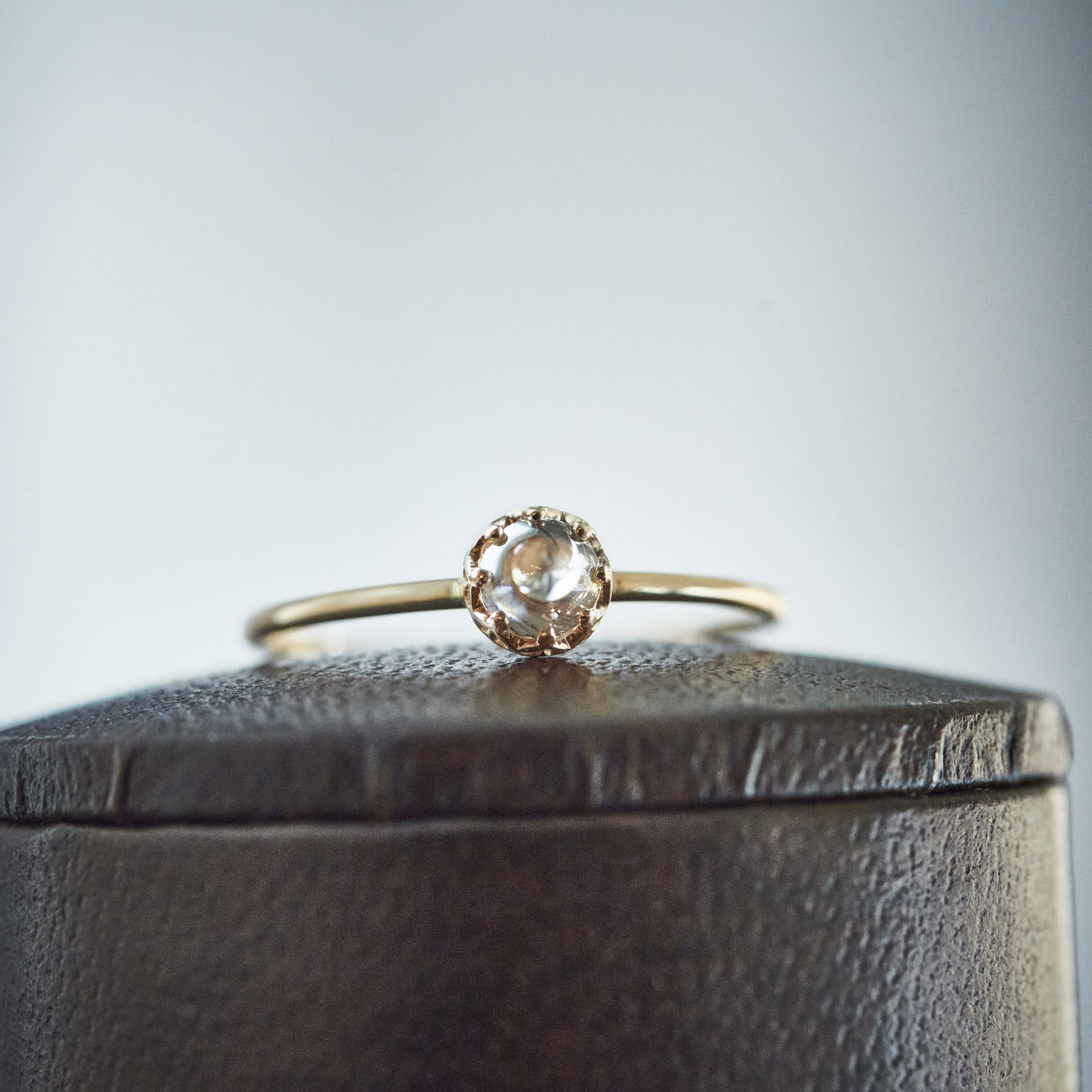 float ring cabochon Diamond / 2610-002
