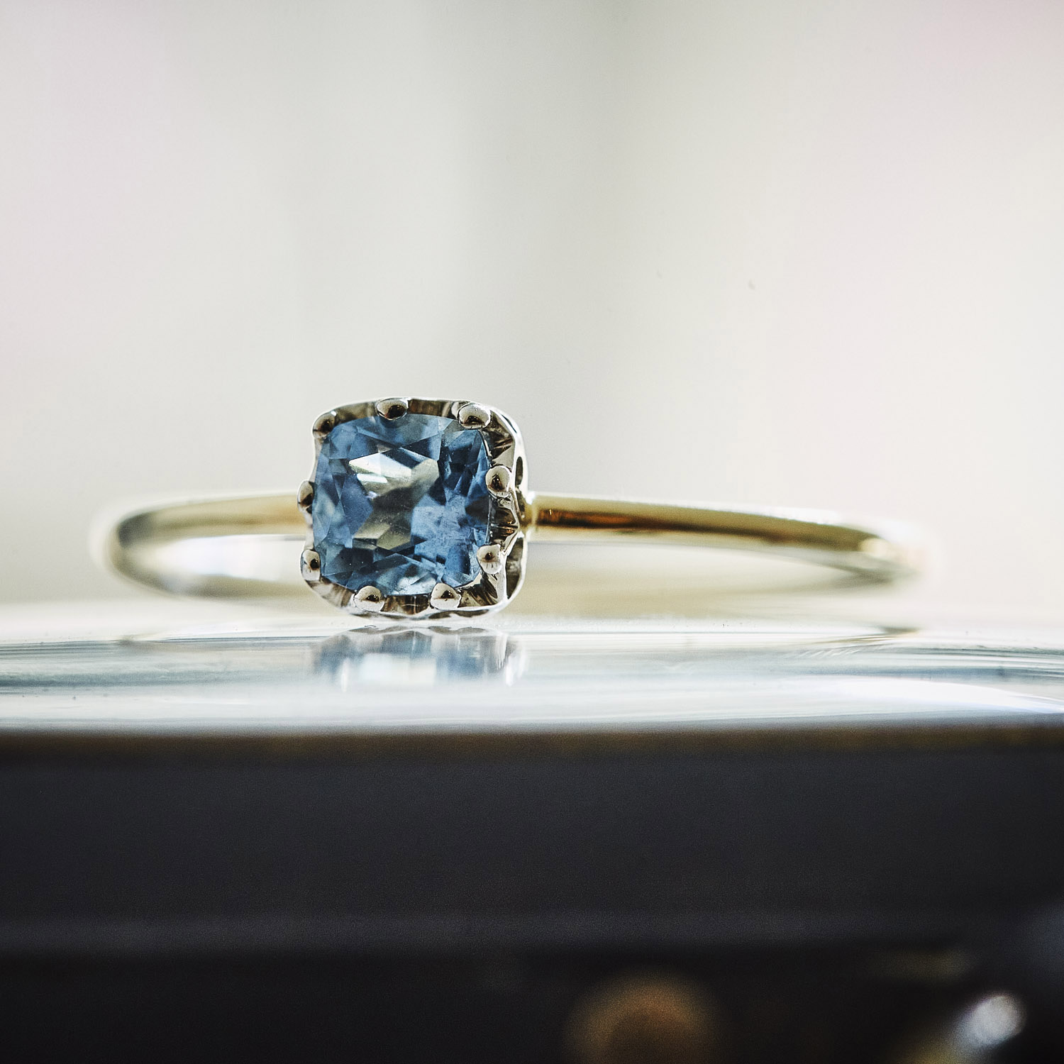 float ring Aquamarine / 2610-003
